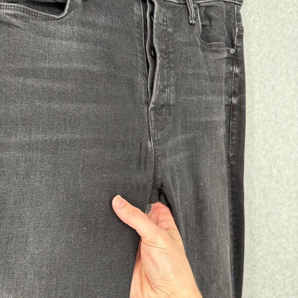 Mother Womens The Stunner Skinny Jeans Size 27 Night Hawk Black Denim Classic - Picture 4 of 16